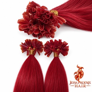 Przedłużania keratynowe Luxe #RED 50szt