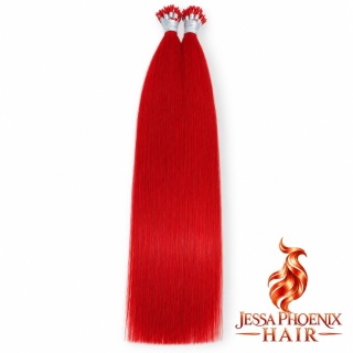 Przedłużanie włosów Nanoring Luxe #RED 50szt