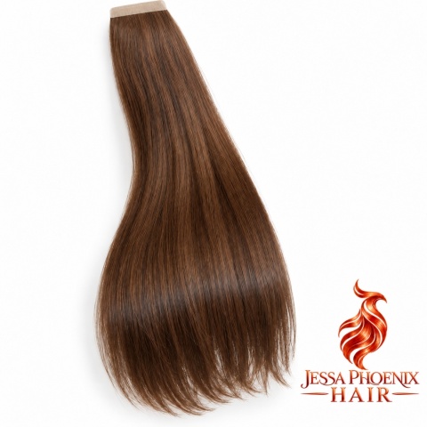 Przedłużenia Tape In Classic 100-120g 40szt Taśm #4 Brąz