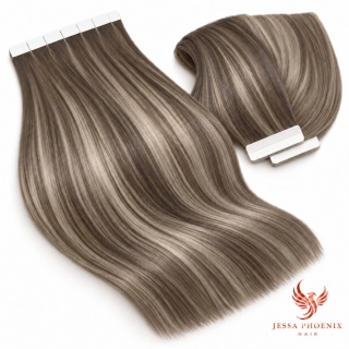 Przedłużenia Tape In Classic 100-120g 40szt Taśm Balayage B#4 #17 #4
