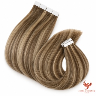 Przedłużenia Tape In Luxe 160-180g 60szt Taśm Balayage #4 #27