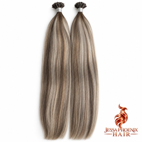 Włosy dziewicze kolekcja Diamond 50szt Balayage #8 Silver #8
