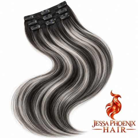 Zestaw Clip-On White Platinum #1B #Silver #1B Balayage