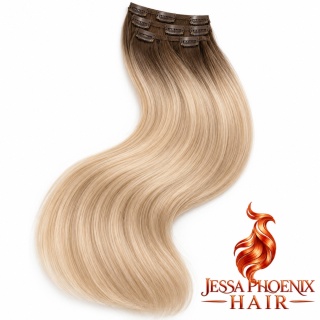 Zestaw Clip-On White Platinum #4 #20 OMBRE