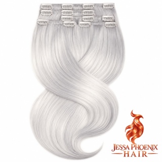 Zestaw Clip-On White Platinum #Grey